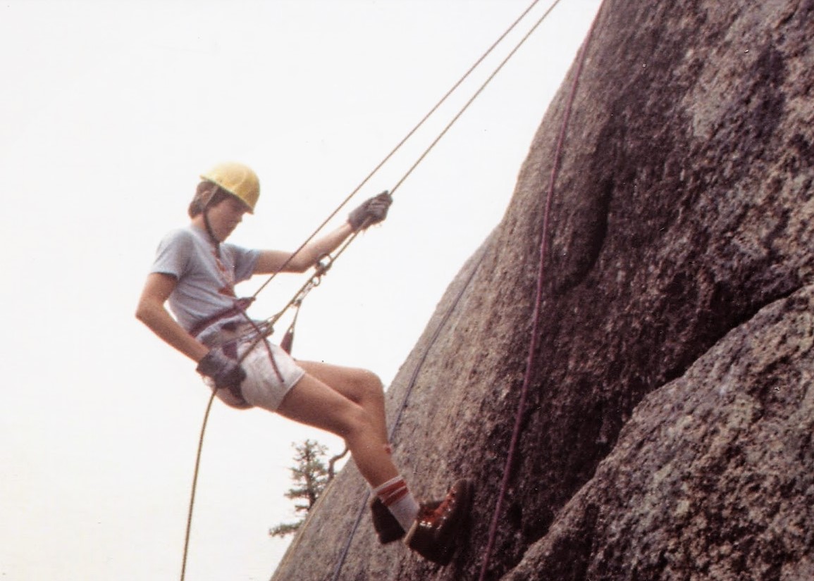 Rappelling at Cimarroncito - 1984